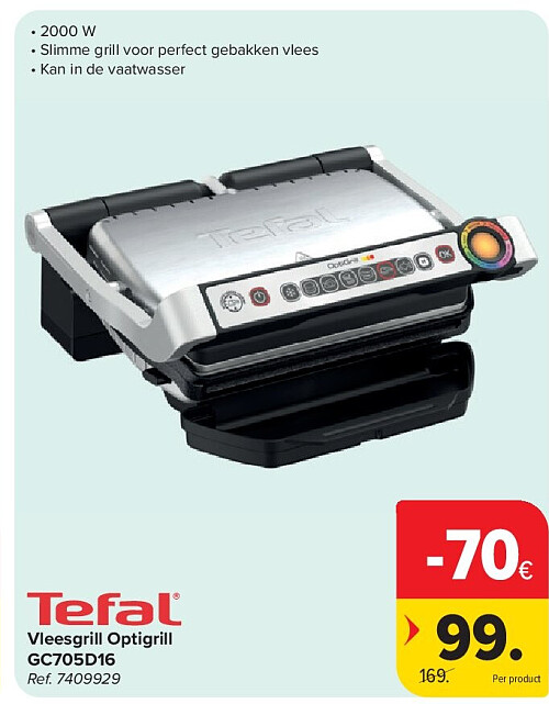 Vleesgrill Optigrill GC705D16
