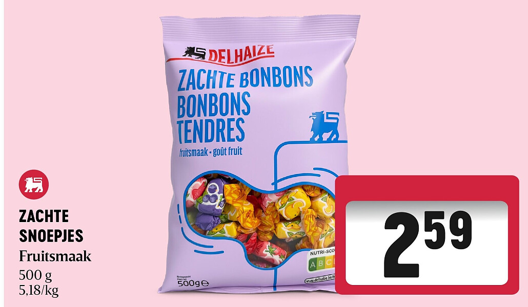 ZACHTE SNOEPJES Fruitsmaak