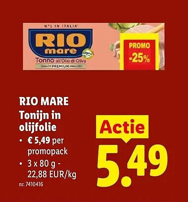 Tonijn in olijfolie