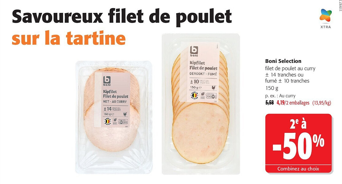 Boni Selection filet de poulet au curry