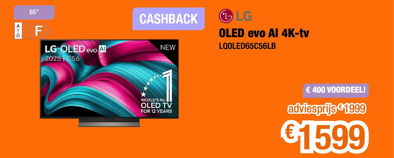 OLED evo AI 4K-tv LQOLED65C56LB
