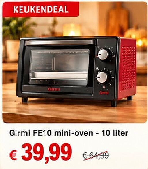 Girmi FE10 mini-oven - 10 liter