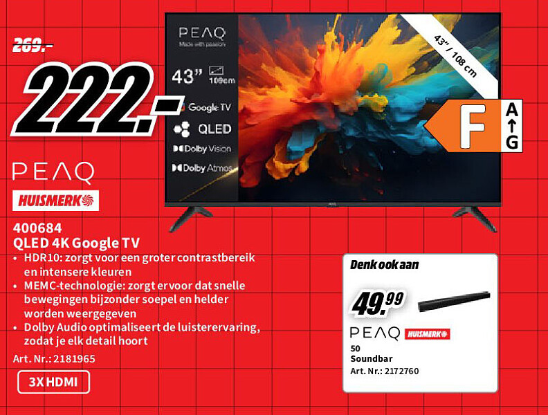 400684 QLED 4K Google TV