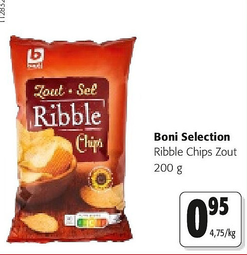 Boni Selection Ribble Chips Zout 200 g
