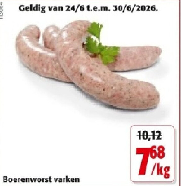 Boerenworst varken