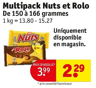Multipack Nuts et Rolo