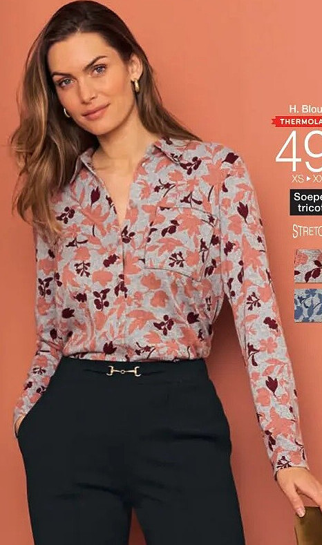 Blouse in tricot Thermolactyl