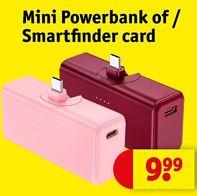 Mini Powerbank of / Smartfinder card