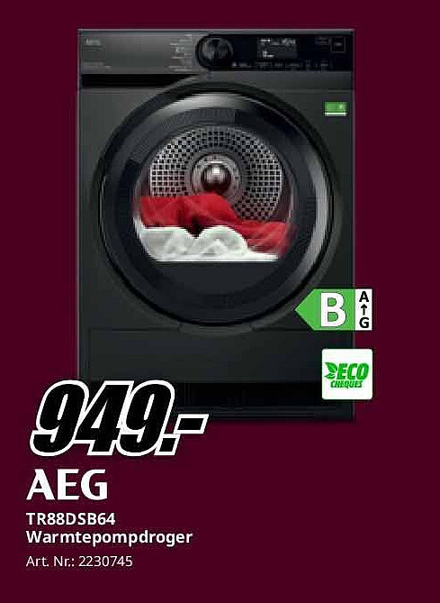 AEG TR88DSB64 Warmtepompdroger