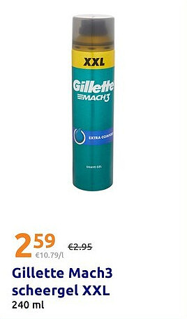 Gillette Mach3 scheergel XXL