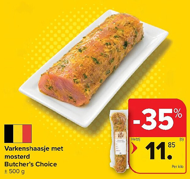 Varkenshaasje met mosterd Butcher’s Choice