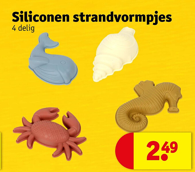 Siliconen strandvormpjes