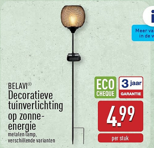 Decoratieve tuinverlichting op zonneenergie
