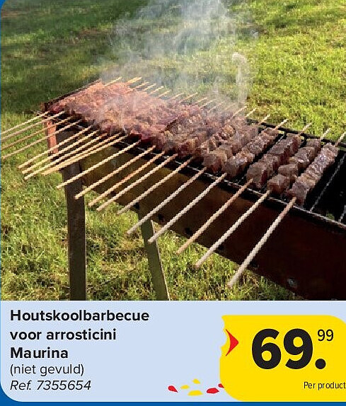 Houtskoolbarbecue voor arrosticini Maurina