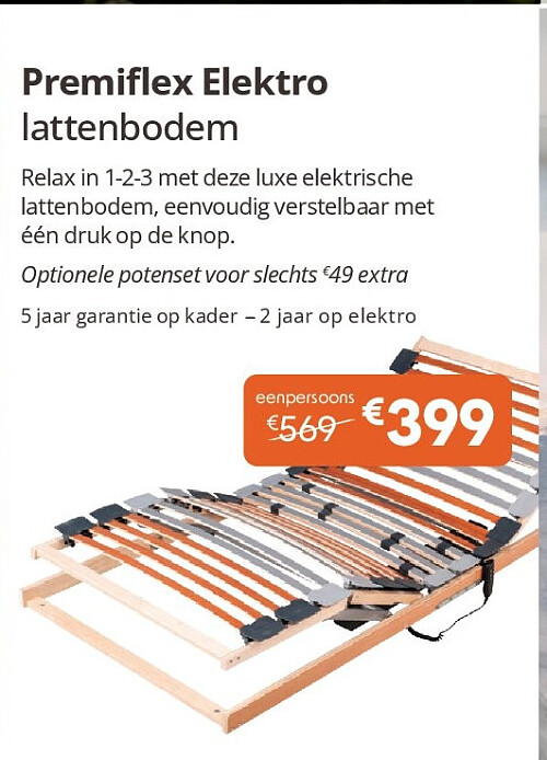 Premiflex Elektro lattenbodem