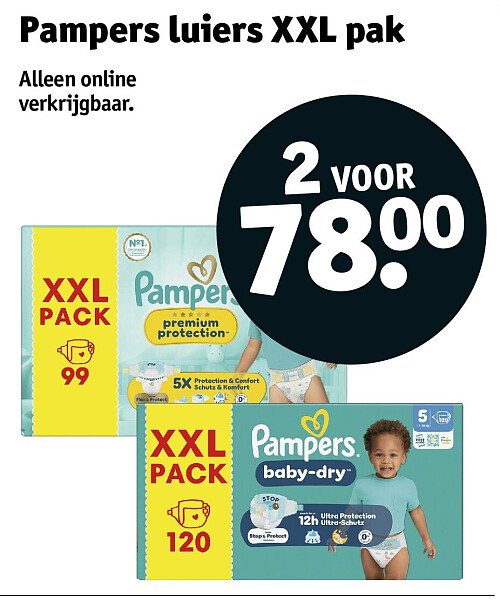 Pampers luiers XXL pak