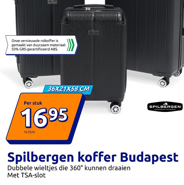 Spilbergen koffer Budapest 36X21X58 CM