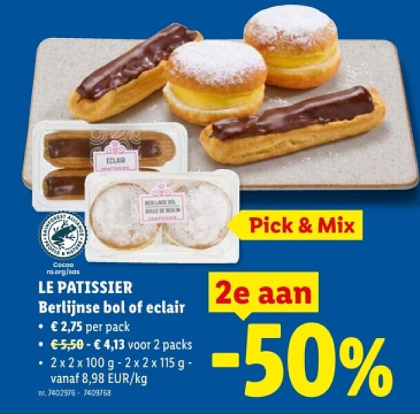 Berlijnse bol of eclair