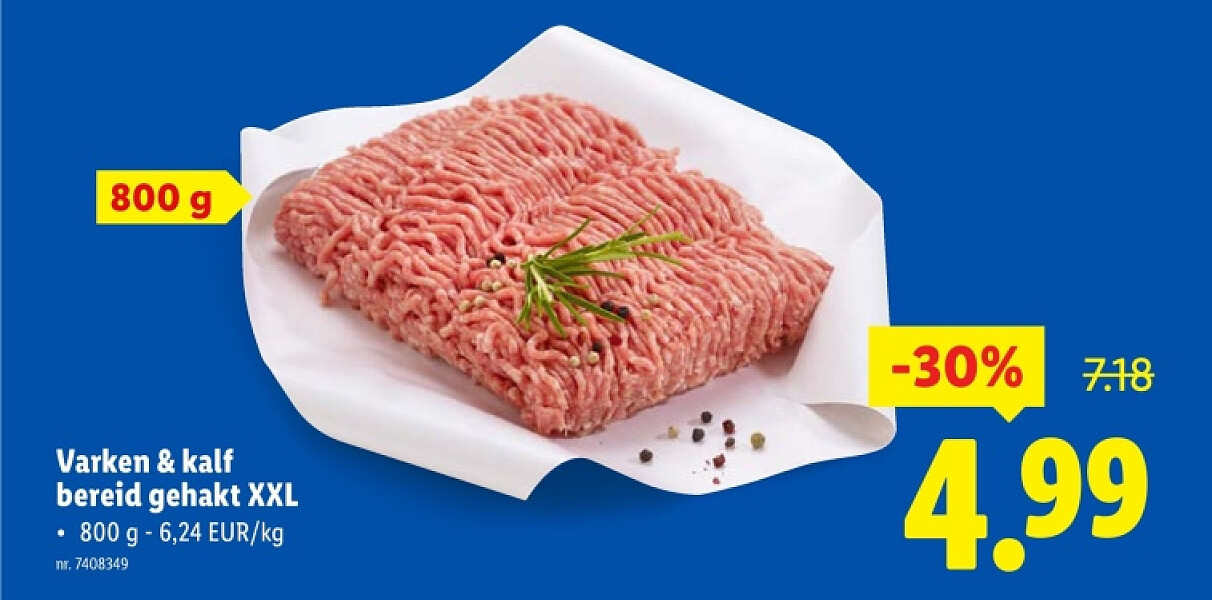 Varken & kalf bereid gehakt XXL