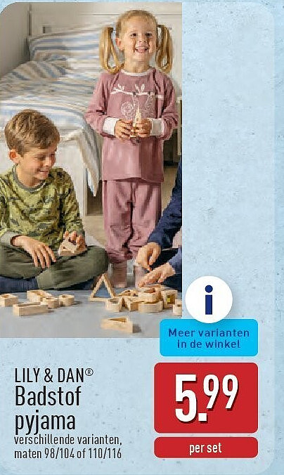 Badstof pyjama