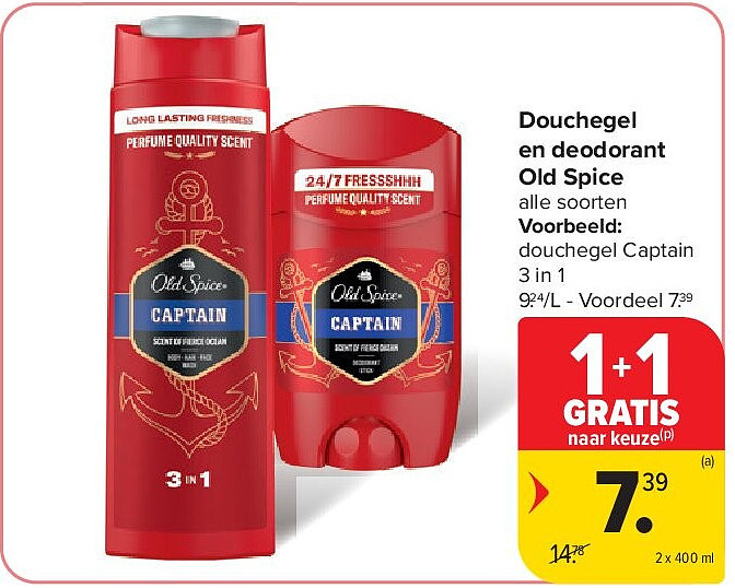 Douchegel en deodorant Old Spice