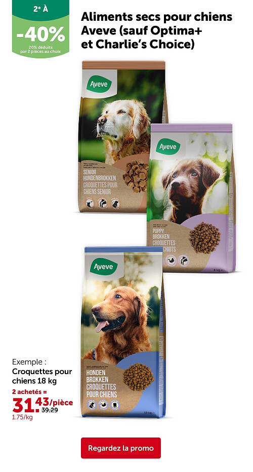 Croquettes pour chiens 18 kg