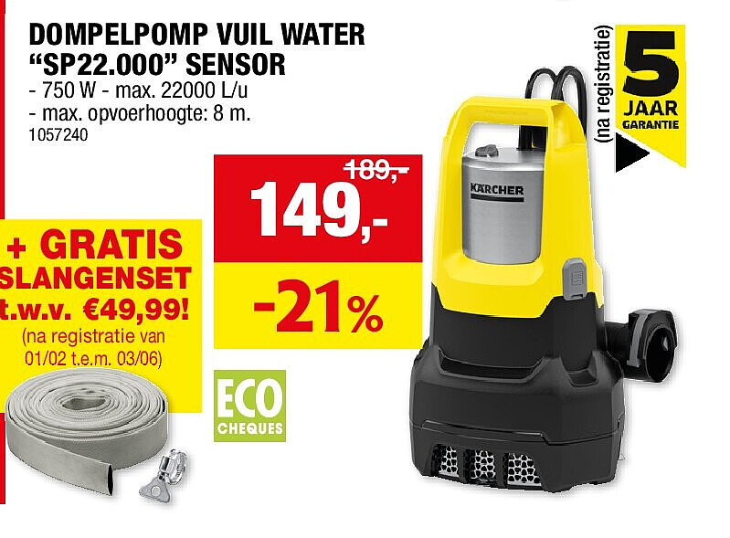DOMPELPOMP VUIL WATER “SP22.000” SENSOR
