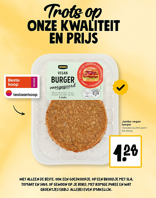 Jumbo vegan burger