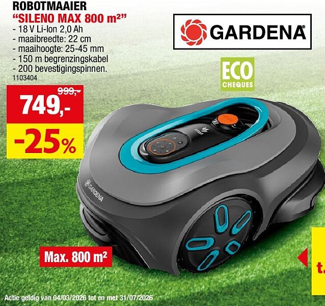 ROBOTMAAIER “SILENO MAX 800 m²”