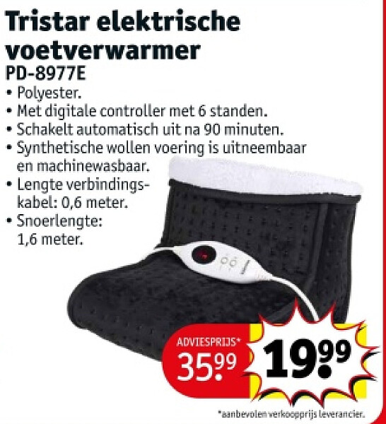 Tristar elektrische voetverwarmer