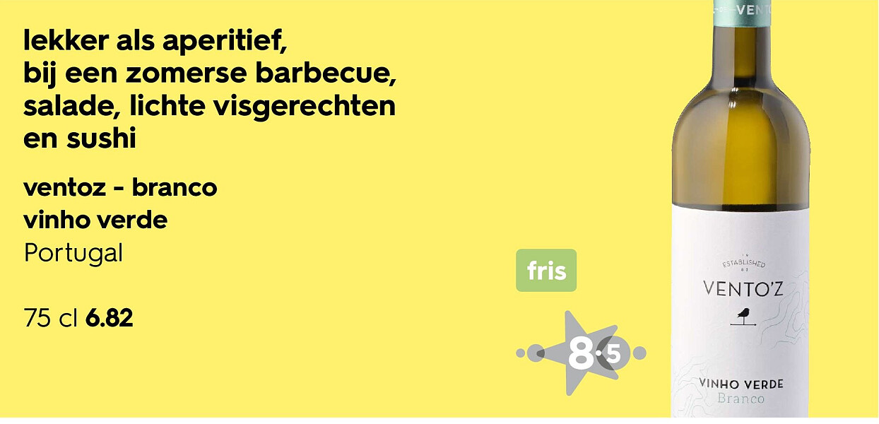 lekker als aperitief, bij een zomerse barbecue, salade, lichte visgerechten en sushi