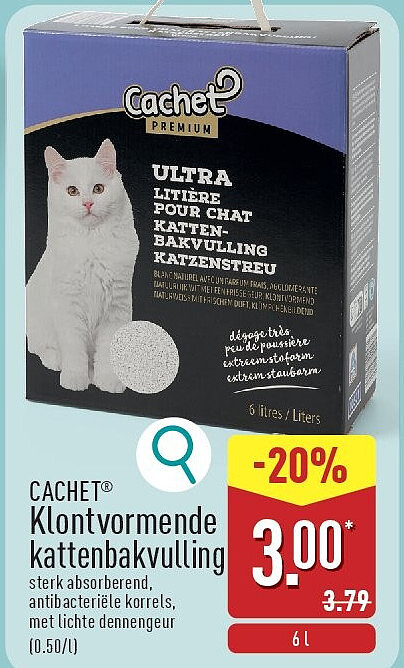 Klontvormende kattenbakvulling