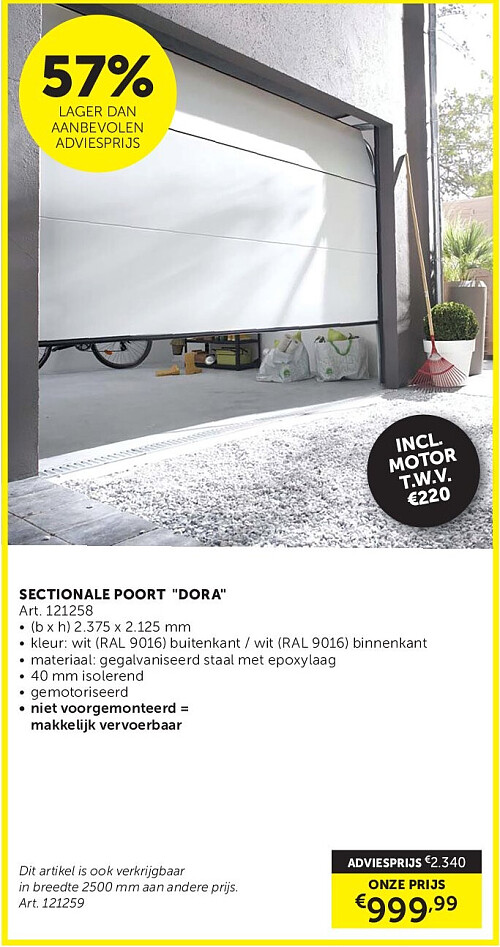 SECTIONALE POORT "DORA"