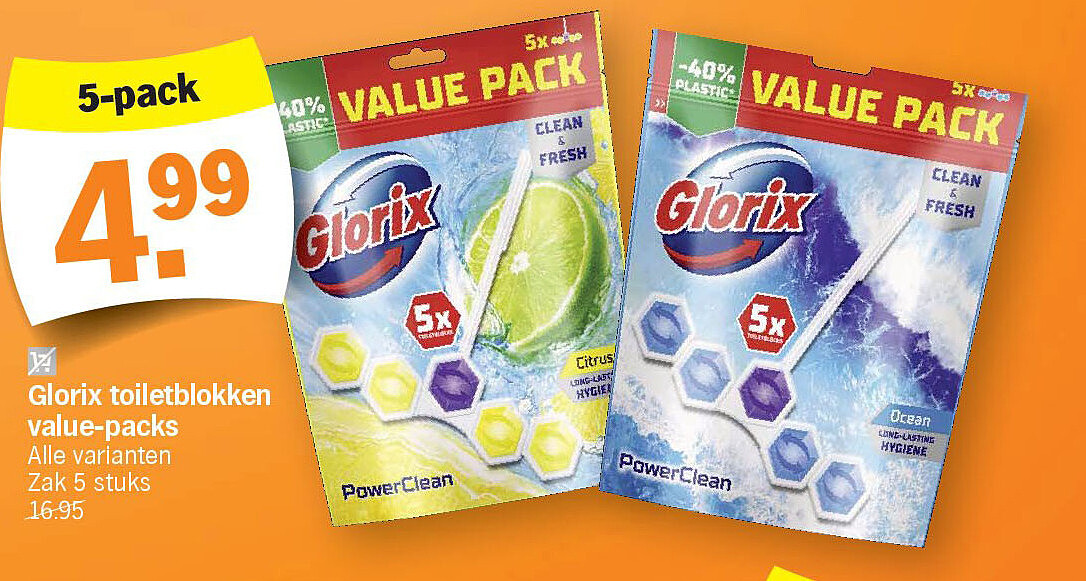 Glorix toiletblokken value-packs