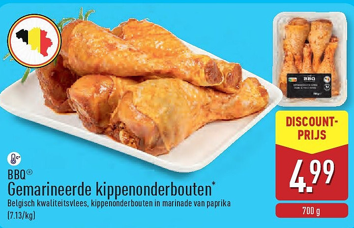 Gemarineerde kippenonderbouten