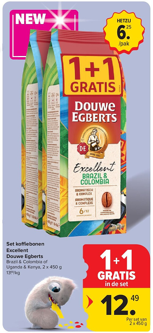 Set koffiebonen Excellent Douwe Egberts