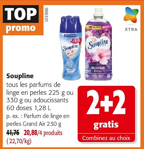 Soupline Parfum de linge en perles Grand Air 230 g