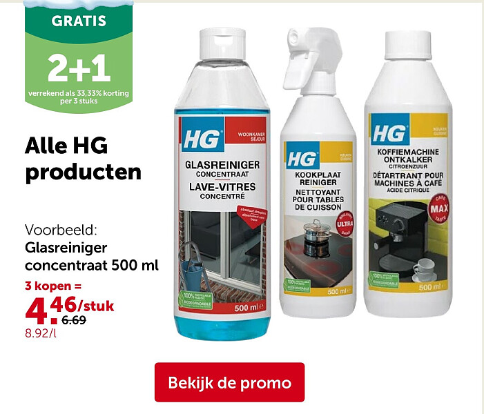 Alle HG producten