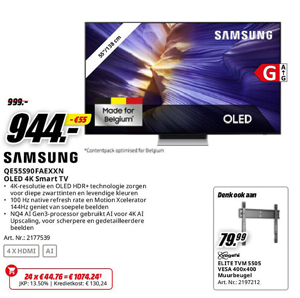 Samsung QE55S90FAEXXN OLED 4K Smart TV