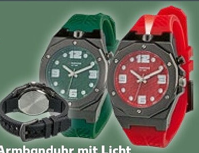 Armbanduhr mit Licht