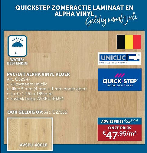 PVC/LVT ALPHA VINYL VLOER