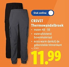 CRIVIT Thermowandelbroek
