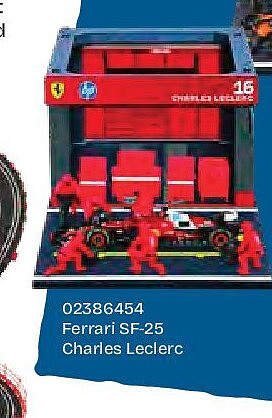 Burago 1:43 Racing Pit Pass Ferrari SF-25 Charles Leclerc