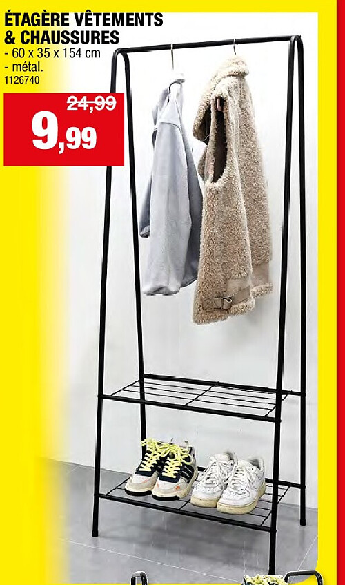 ÉTAGÈRE VÊTEMENTS & CHAUSSURES