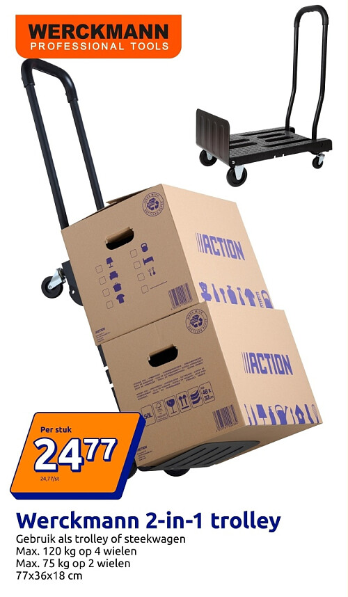 Werckmann 2-in-1 trolley