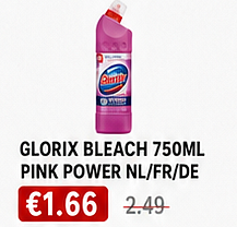 GLORIX BLEACH 750ML PINK POWER NL/FR/DE