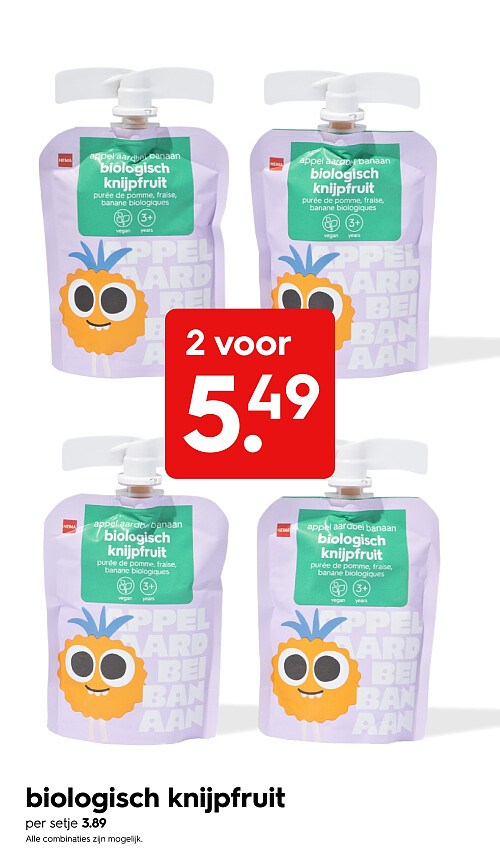 biologisch knijpfruit
