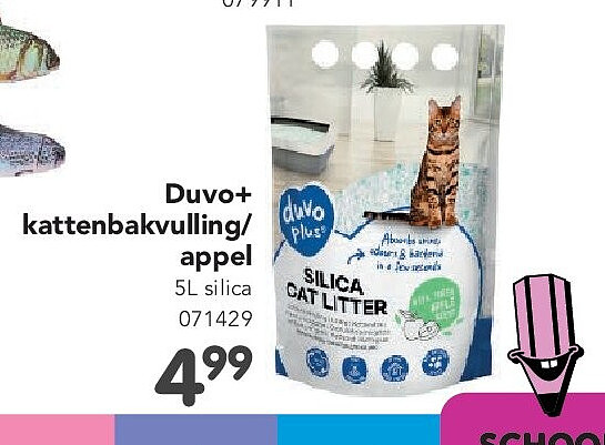 Duvo+ kattenbakvulling/ appel 5L silica 071429