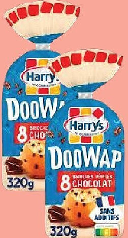 Doowap pépites chocolat Harrys x8, 320 g