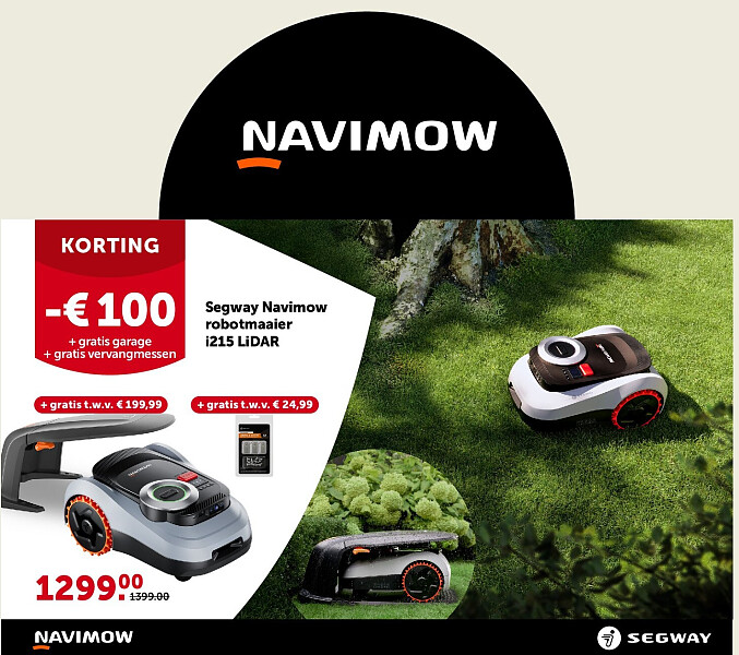 Segway Navimow robotmaaier i215 LiDAR